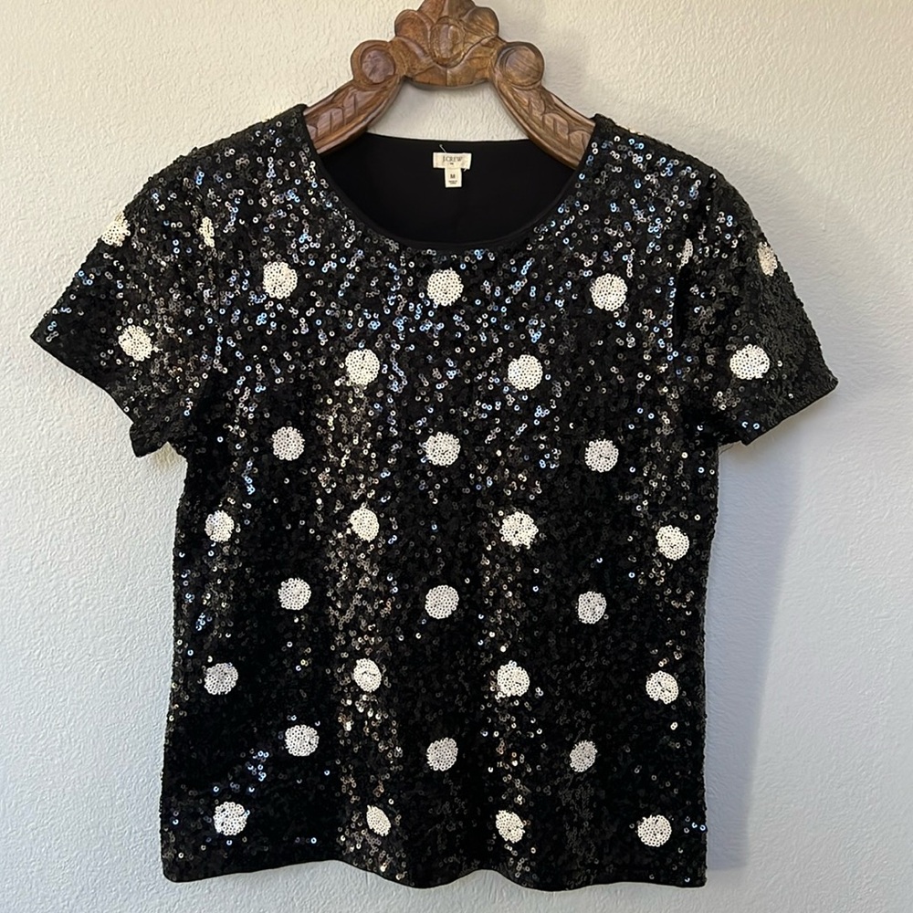 J. Crew Sequinted Top